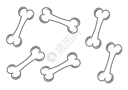 剪贴画骨棒 狗骨棒 矢量苯教图片