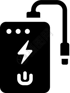 移动电源 ico力量收费插图充电宝背景图片