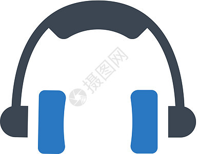 耳机图标帮助呼叫插图音乐中心背景图片