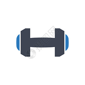 健身房哑铃 ico运动锻炼背景图片