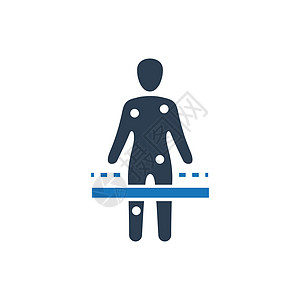 医疗扫描图标诊断医学检查器症状背景图片