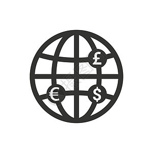 全球金融图标插图投资背景图片