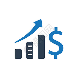 业务增长报告图标背景图片