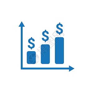 财务分析图标生长商业财务报告背景图片
