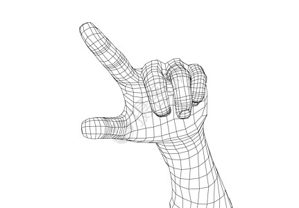人的手用手指点 韦克托信号商业手臂电脑白色女性草图手势女孩屏幕图片