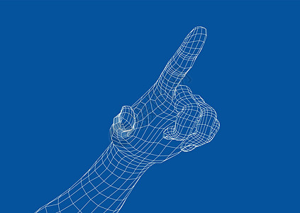 人的手用手指点 韦克托展示权威草图屏幕技术前臂手臂女孩商业界面图片