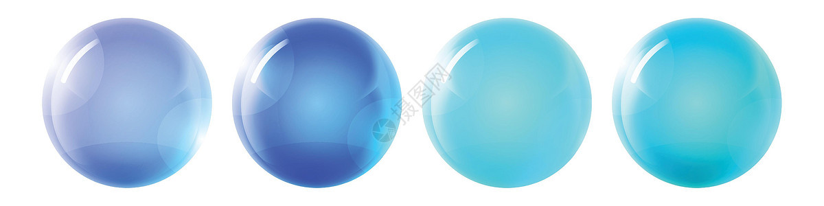 镶有玻璃彩球 在白色背景上突出显示的光滑逼真的 ball3D 抽象矢量插图 带阴影的大金属泡泡纽扣彩虹按钮珍珠反射原子圆圈眼镜球背景图片