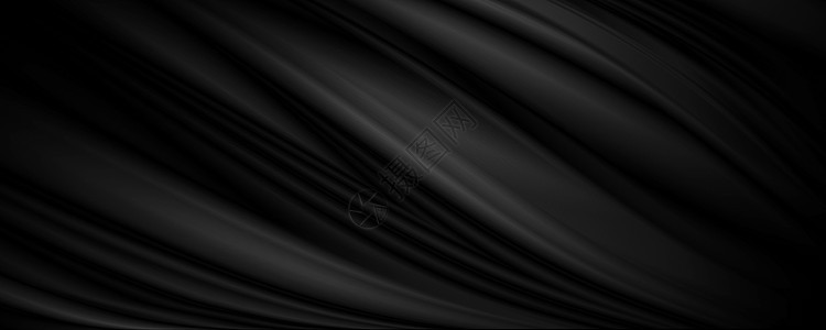 黑色织物纹理背景它制作图案灰色墙纸曲线海浪纺织品横幅波浪状丝绸奢华坡度图片