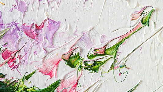 布面油画 抽象艺术背景 现代艺术品的片段 痛苦的笔触纸屑派对中风笔画墙纸绘画粉色白色画家帆布图片