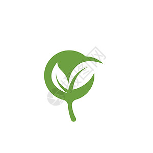 有机叶子图标矢量设计模板树叶回收环境标识社区艺术生物植物插图健康图片
