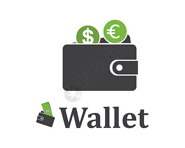 钱包标志图标 vect硬币商业互联网银行业卡片财富市场电话信用贷款背景图片