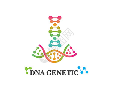 Dna 遗传标志图标它制作图案螺旋化学品药品代码化学实验插图测试基因组研究图片