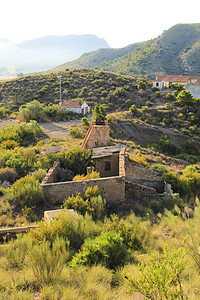 La Ua联盟村矿山废弃建筑的残存物观光旅行石头危险金子旅游开发矿工矿物工作图片