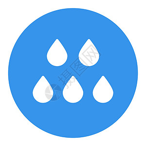 雨滴图标滴水矢量平面字形图标 天气信号海浪液体预报气象插图雨滴环境蓝色水滴设计图片