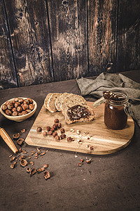 维嘉巧克力扩散木头巧克力桌子早餐蜂蜜情调黄油可可甜点勺子图片