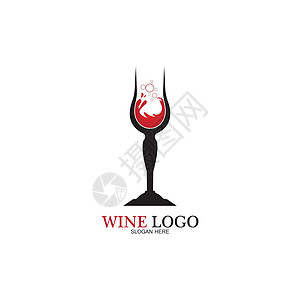 葡萄酒标志设计插图的 iconvecto标签庆典标识葡萄园徽章藤蔓餐厅菜单酒精艺术图片