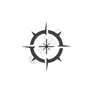 罗盘标志模板矢量符号网络标识导航航海商业星星插图图片