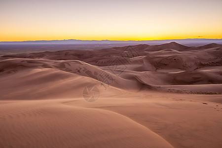 科罗拉多大沙丘国家公园公园日出远足爬坡风景旅行远足者沙漠冒险沙丘图片