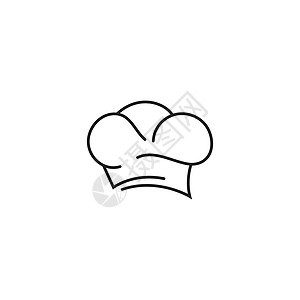 厨师帽标志模板 vecto帽子酒吧戏服财产胡子食物处方小吃美食家面包师背景图片