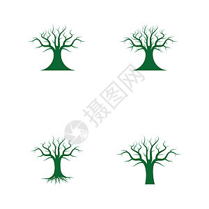 树标志模板矢量 ico花园商业绿色公司生活橡木生长生态叶子标识背景图片