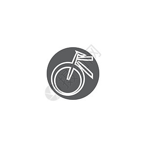 自行车标志模板矢量符号运动员速度车轮插图标识环形赛车手运输背景图片