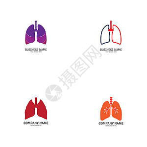 肺部保健标志模板 会徽 设计理念 创意符号 图标 矢量图商业技术工作室器官解剖学医院外科诊断药品药店图片