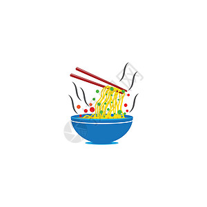 面条标志模板矢量符号美食菜单餐厅午餐酒吧送货拉面筷子食物标识图片