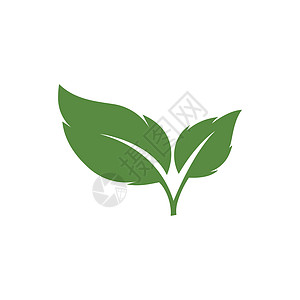 绿色树叶生态自然元素的标志生物环境艺术背景图片