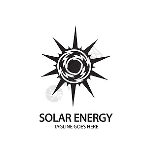 白色背景上孤立的太阳能电池板和太阳图标环境商业资源生态技术细胞电气控制板黑色力量图片