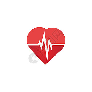 心率图标健康监视器 红色心率 血压矢量 iconheart 欢呼心电图卡通片海浪屏幕生活速度曲线医院心脏病学情况科学图片