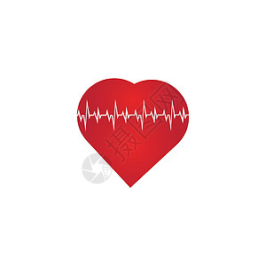 心率图标健康监视器 红色心率 血压矢量 iconheart 欢呼心电图韵律频率科学电脑积分脉冲情况医院卡通片生活图片