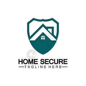 家庭安全标志智能房屋标志设计 家庭保护标志设计模板 矢量盾牌和房子标识图警卫公寓控制后卫机构建筑学建筑建造互联网技术图片