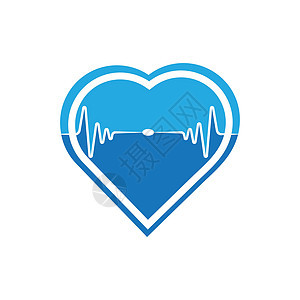 艺术设计健康医学心跳脉冲心脏病学图表曲线韵律海浪生活医疗监视器心脏背景图片