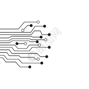 电路标志模板 vecto科学线条一体化蓝色公司商业技术徽标网络插图图片