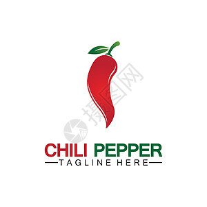 辣椒标志矢量图标插画设计模板标签厨房蔬菜美食商业烹饪公司标识菜单火焰背景图片