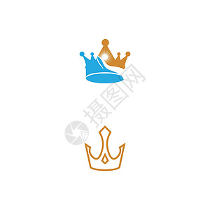 皇冠标志模板矢量 ico黑色纹章徽章国王装饰品皇家插图剪贴金子库存图片