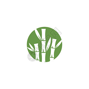 竹 Logo 模板矢量 ico植物插图热带圆圈温泉标识叶子艺术按摩商业图片
