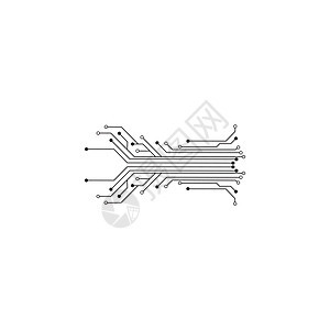 电路标志模板 vecto公司技术创造力科学插图网络线条商业一体化电子图片