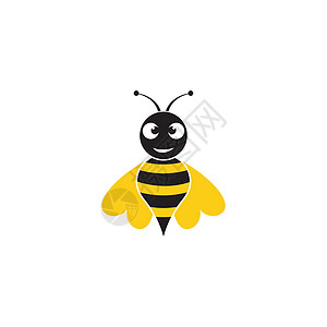 蜜蜂标志模板矢量 ico橙子甜点装饰品插图味道动物群昆虫甲虫蜂箱收藏图片