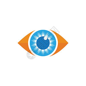 眼睛护理标志模板 ico健康公司商业互联网创造力技术身份电影插图背景图片