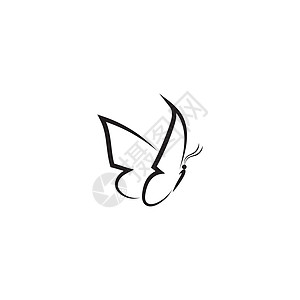 蝴蝶概念简单标志设计模板矢量图君主蓝色美丽蜻蜓卡片创造力放松绘画白色昆虫图片