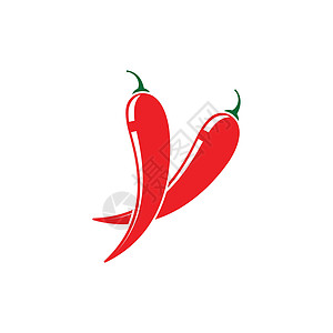 辣椒矢量图标它制作图案蔬菜食物白色标签程式化厨房小吃红色烹饪绿色图片