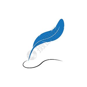羽毛笔写标志标志模板应用程序图标翅膀商业插图鹅毛笔艺术小说公司划痕绘画法律图片