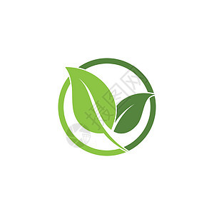 绿色树叶生态自然元素的标志推广生物环境企业平衡回收公司生长艺术品牌背景图片