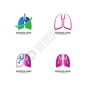 肺部保健标志模板 会徽 设计理念 创意符号 图标 矢量图服务标识癌症药品健康插图治疗公司解剖学医生图片