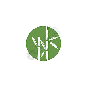 竹 Logo 模板矢量 ico插图植物艺术热带木头按摩温泉圆圈商业标识图片