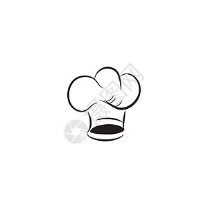 厨师标志模板矢量符号美食标识帽子面包师烹饪工作厨房食物标签炊具背景图片