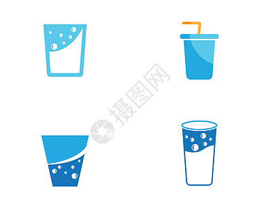 它制作图案的水杯矢量咖啡饮食稻草插图眼镜塑料牛奶咖啡店饮料酒吧图片