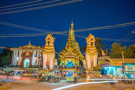 缅甸帕塔宗教地标寺庙百果花胶建筑金子旅游遗产文化图片