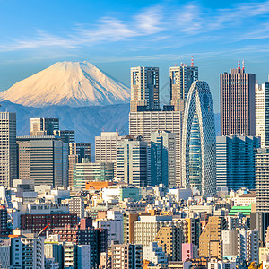 东京天线和山佛吉城市场景摩天大楼地标旅行游客经济市中心建筑商业图片